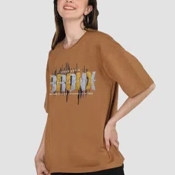 Chkokko Brown Printed T-Shirt image 3