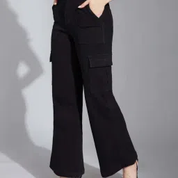 Life With Pockets Black Plain High-Rise Jeans image 3