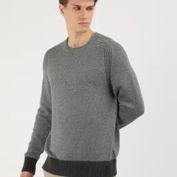 Tommy Hilfiger Grey Cotton Relaxed Fit Texture Pullover image 3