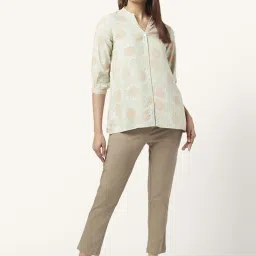 Akkriti by Pantaloons Beige Printed Tunic image 4