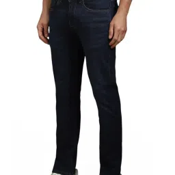 Louis Philippe navy Solid Jeans image 3