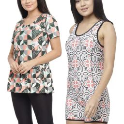 N-Gal Multicolor Printed Swimsuit (Pack Of 2)-picture-43