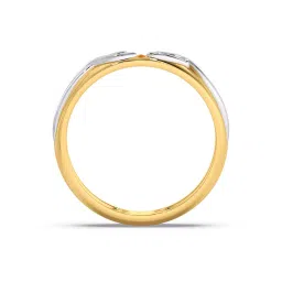 Candere by Kalyan Jewellers 14K Yellow Gold Heart Band Ring for Men image 3