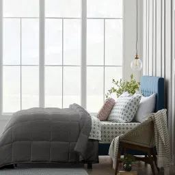 Razzai Silver Poly fill Basic Comforters image 3