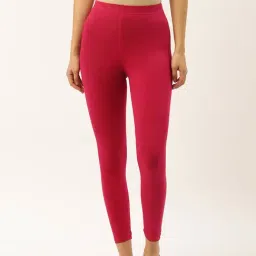 Leading Lady Pink Cotton Leggings-image-5