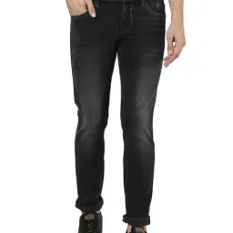 Park Avenue Black Regular Fit Jeans-image-0