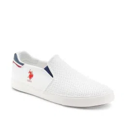 U.S. Polo Assn. Men's White Casual Loafers image 3