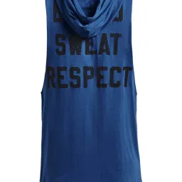 Under Armour Blue Regular Fit Printed Tank Tee image 4