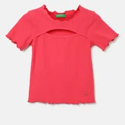 United Colors of Benetton Kids Red Solid Top-picture-38