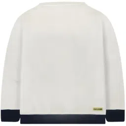 Cherry Crumble By Nitt Hyman White Patch Work Embroidered Regular Fit Pullover image 2