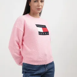 TOMMY HILFIGER Pink Graphic Print Sweatshirt image 3
