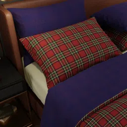 Stoa Paris Urbain Geometric Red & Green 230 TC Microfibre King Comforter with 4 Pillow Covers image 4