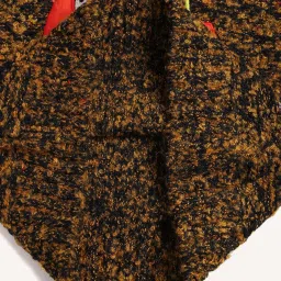 Wingsfield Girls Brown & Black Self Full Sleeves Sweaters & Cardigans image 3