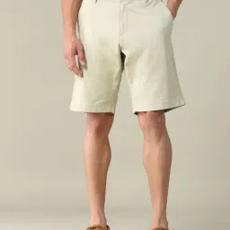 U.S. Polo Assn. Beige Cotton Slim Fit Shorts-picture-44