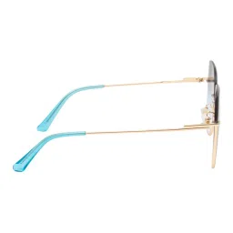 Ted Smith Blue Square UV Protection Unisex Sunglasses image 3