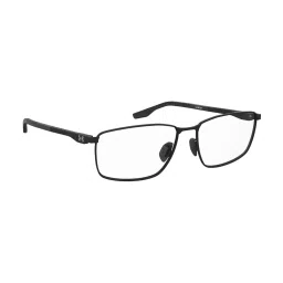 UNDER ARMOUR Matte Black Rectangular Eye Frames for Men image 3