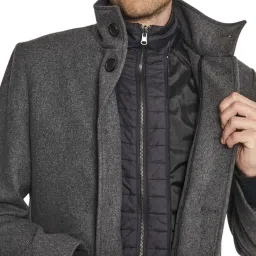 Bruun & Stengade Grey Slim Fit Coats image 3