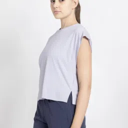 adidas Purple LOOSE Printed T-Shirt image 3