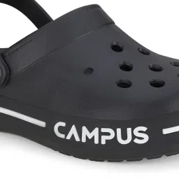 Campus Men's GC-4004 Jet Black Back Strap Clogs image 4