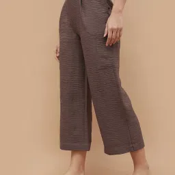 Code by Lifestyle Brown Solid Pants image 3