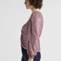Only Dusty Pink Embellished Top image 4