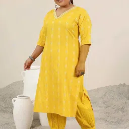 Extra Love By Libas Yellow Ethnic Motifs Suit Set image 3