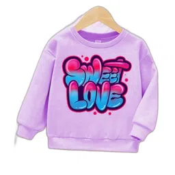 Joggers Park Kids-Unisex Purple Cotton Sweatshirts-picture-29