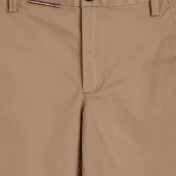 Tommy Hilfiger Brown Cotton Regular Solid Trouser image 3
