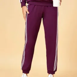 Ajile by Pantaloons Purple Cotton Joggers image 4