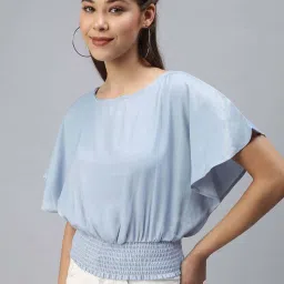 showoffff SHOWOFF Blue Cotton Top image 3