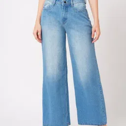 Globus Light Blue Cotton Regular Fit Mid Rise Jeans-image-49