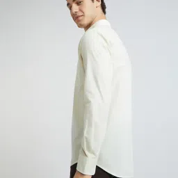 Park Avenue Yellow Slim Fit Shirt image 3