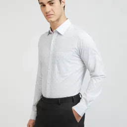 Raymond Blue Slim Fit Printed Shirt image 3