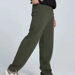 Puma Dark Olive Cotton Regular Fit Joggers image 3