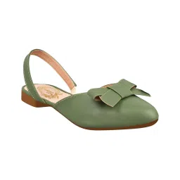 Shoetopia Kids Green Sling Back Sandals image 3