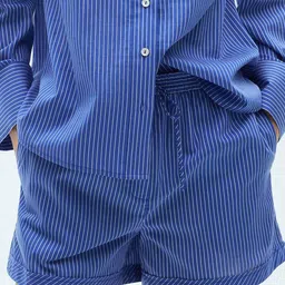 MANGO Women Striped Shorts-image-61