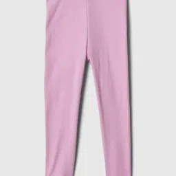 GAP Girls Pink Cotton Solid Leggings-image-61