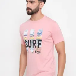 Duke Pink Slim fit Printed T-Shirt image 3