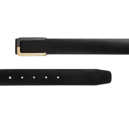 Carlton London Black Leather Formal Belt for Men image 3