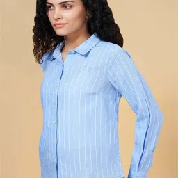 Annabelle by Pantaloons Blue Striped Shirt-image-40