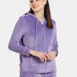 Zivame Purple Regular Fit Hoodie-picture-23