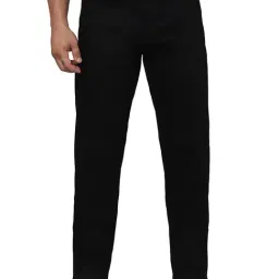celio* Black Straight Fit Lightly Washed Jeans-image-47