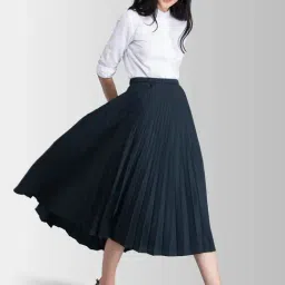 FableStreet Black Regular Fit Skirt image 4