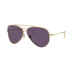 Ray-Ban Purple Aviator UV Protection Unisex Sunglasses-picture-40