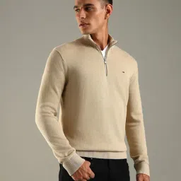 Tommy Hilfiger Khaki Cotton Slim Fit Sweatshirt image 4