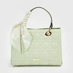 Code by Lifestyle Lime Green Quilted Handbag-picture-11