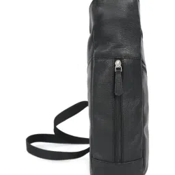 Celtic Black Textured Leather Shoulder Bag image 4