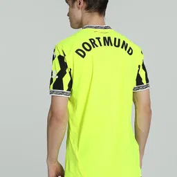 Puma Borussia Dortmuind Printed Slim Fit Short Sleeve Football Jersey image 5