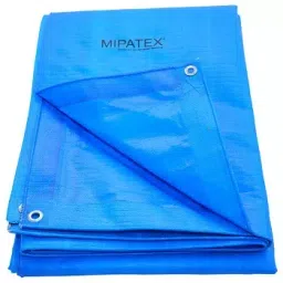 Mipatex 36ftx27ft 200 GSM HDPE Waterproof Tarpaulin Sheet Blue-picture-28