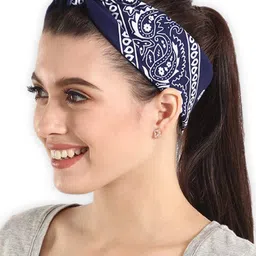 bismaadh Paisley Print Scarf, Hijab, Headband, Headcover, Soft Breathable 100% Cotton Bandana For Men & Women (Pack of 1) image 2
